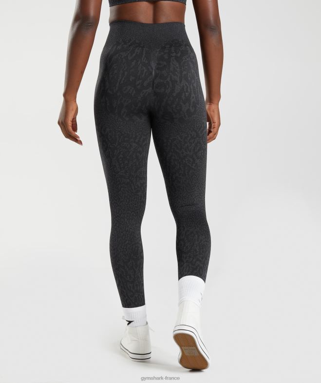 Gymshark adapter les leggings sans couture pour animaux récif | noir femmes 6HF28298